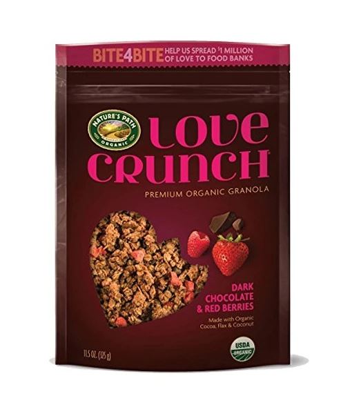 ORGANIC LOVE CRUNCH DARK CHOCOLATE & RED BERRIES (325G)