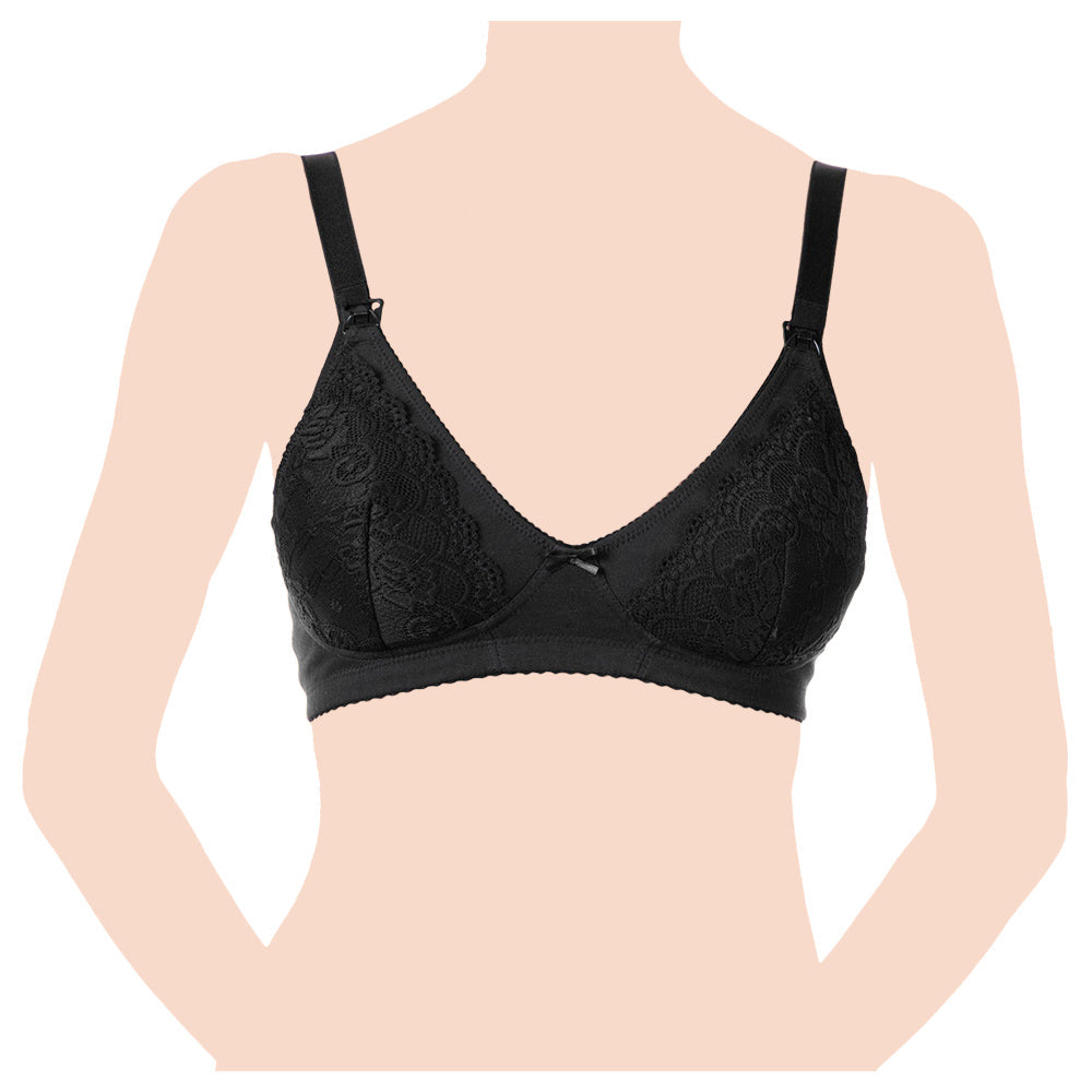 Chicco - Nursing Cotton Bra Black 5D