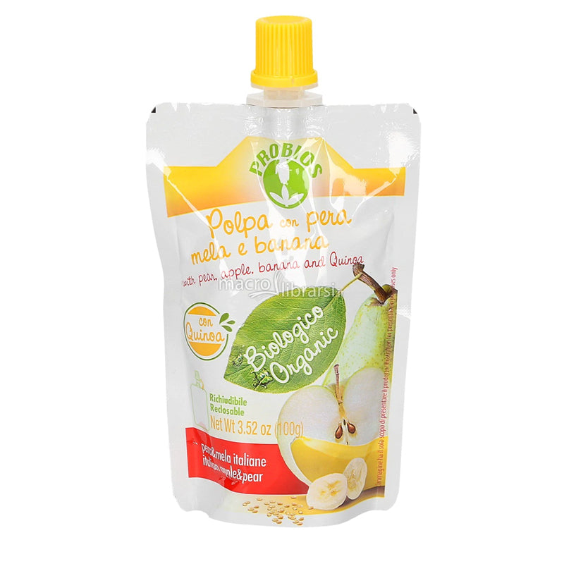 ORGANIC Pear Apple Banana & Quinoa (100G)