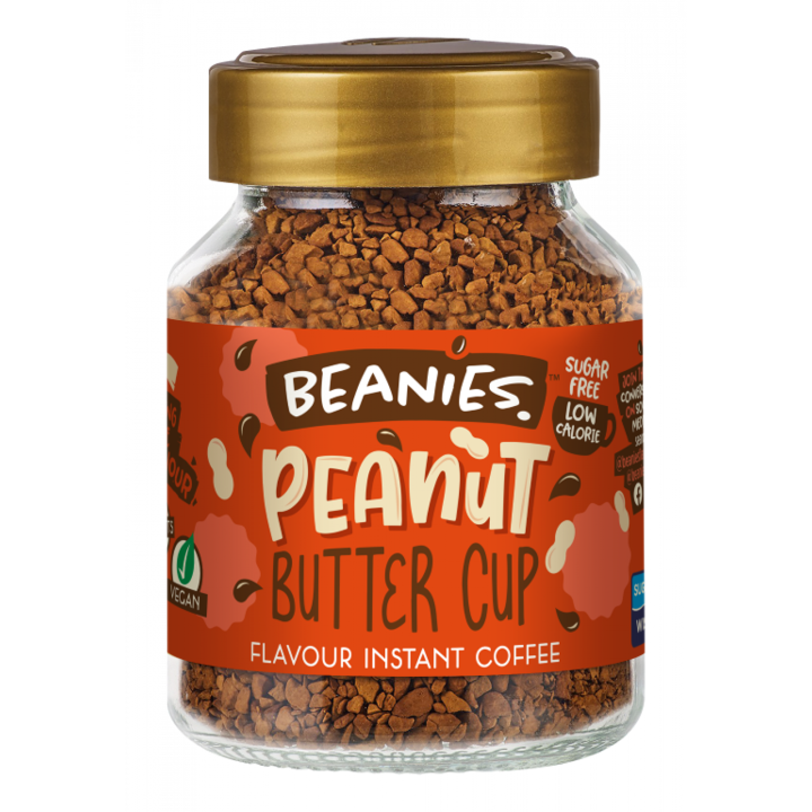 Peanut Buttercup Instant Coffee 50g - Sugar & Gluten Free