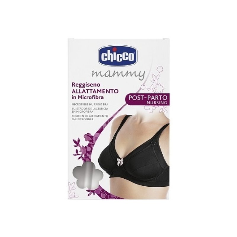 Chicco NURSING MICROFIBRE BRA BLACK 4D