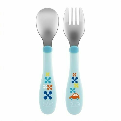 Chicco - Metal Cutlery 18m+