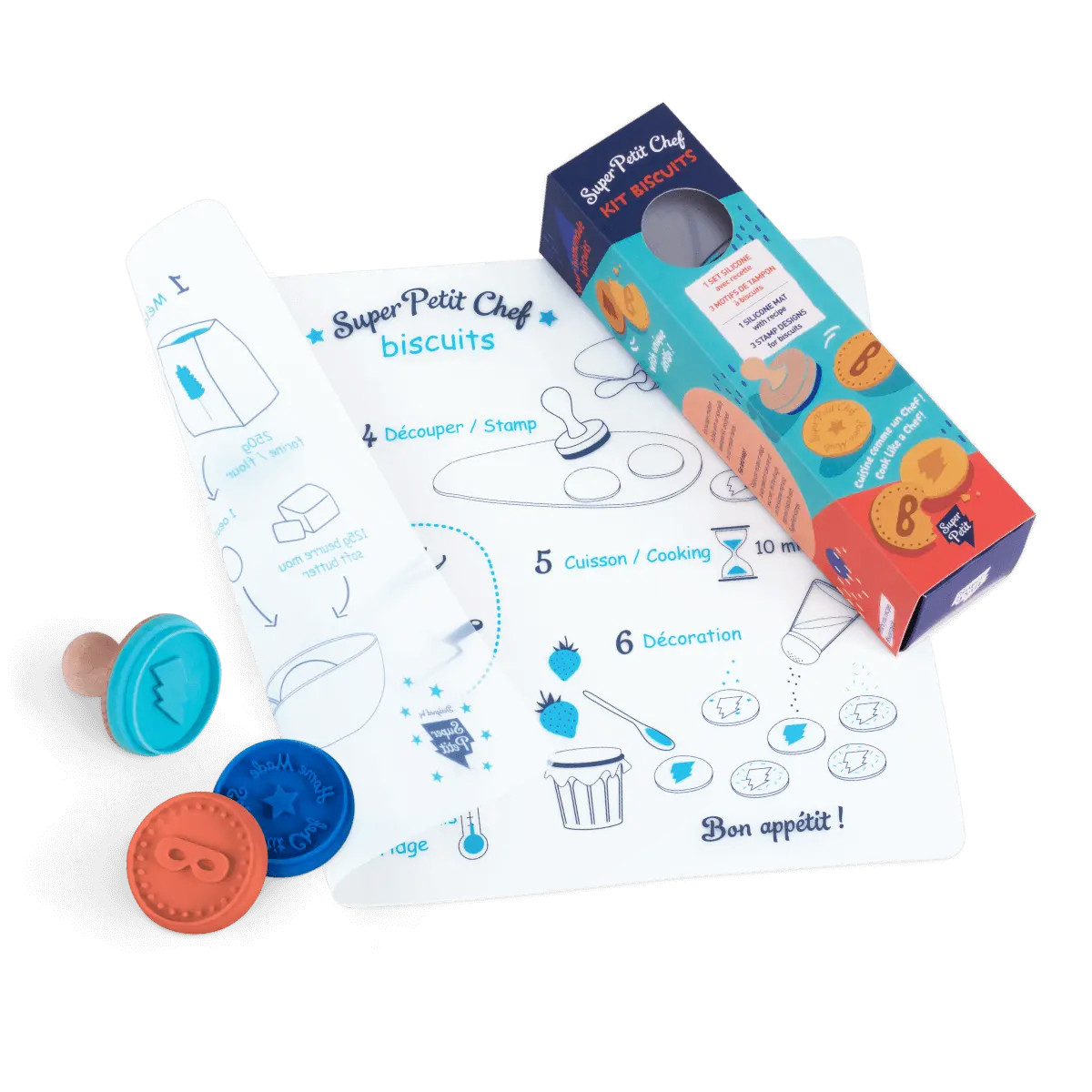 Superpetit - Silicone Placemat Chef Kit - Biscuits