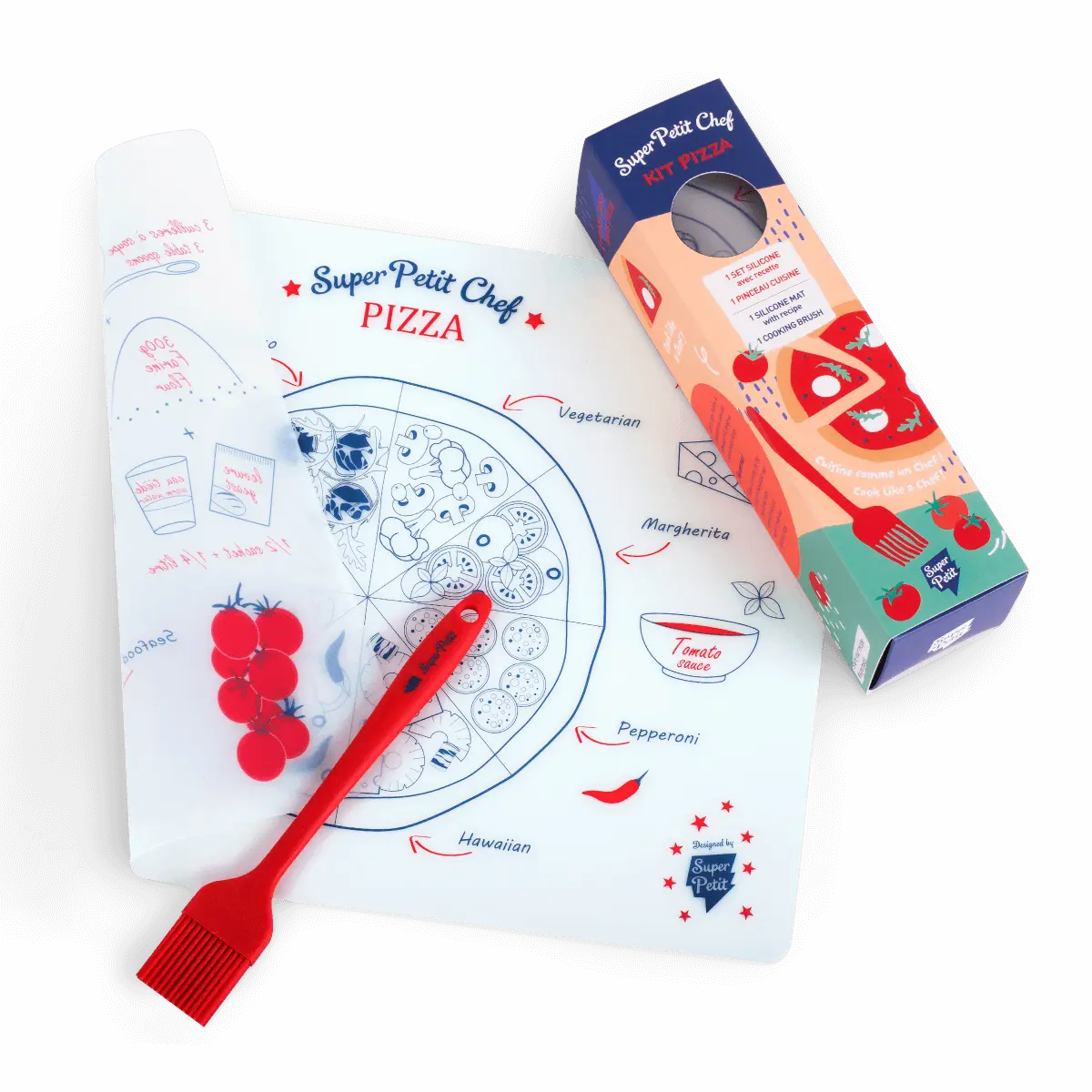 Superpetit - Silicone Placemat Chef Kit - Pizza