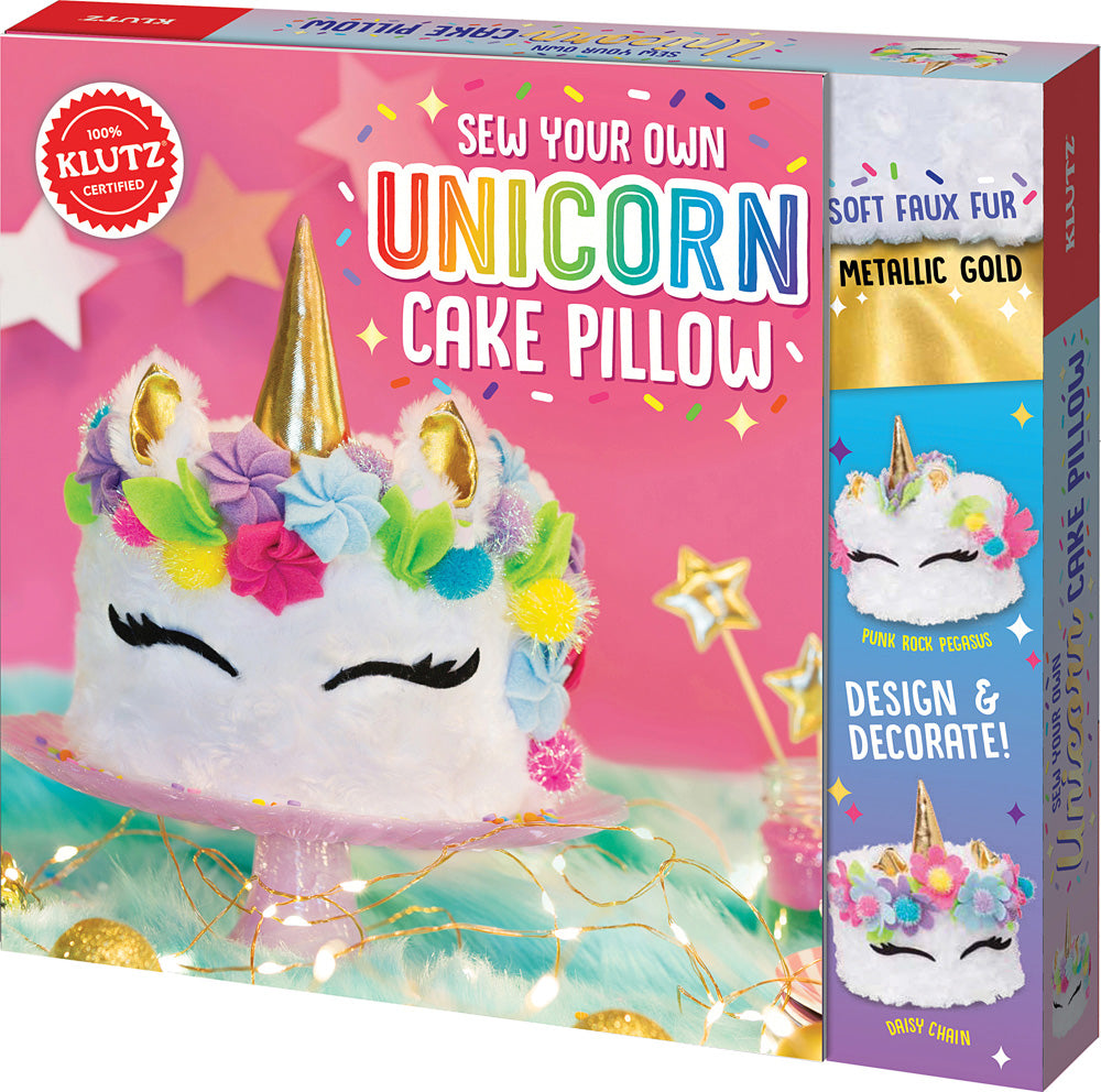 Klutz DIY Sew Your Own Unicorn Cake Pillow