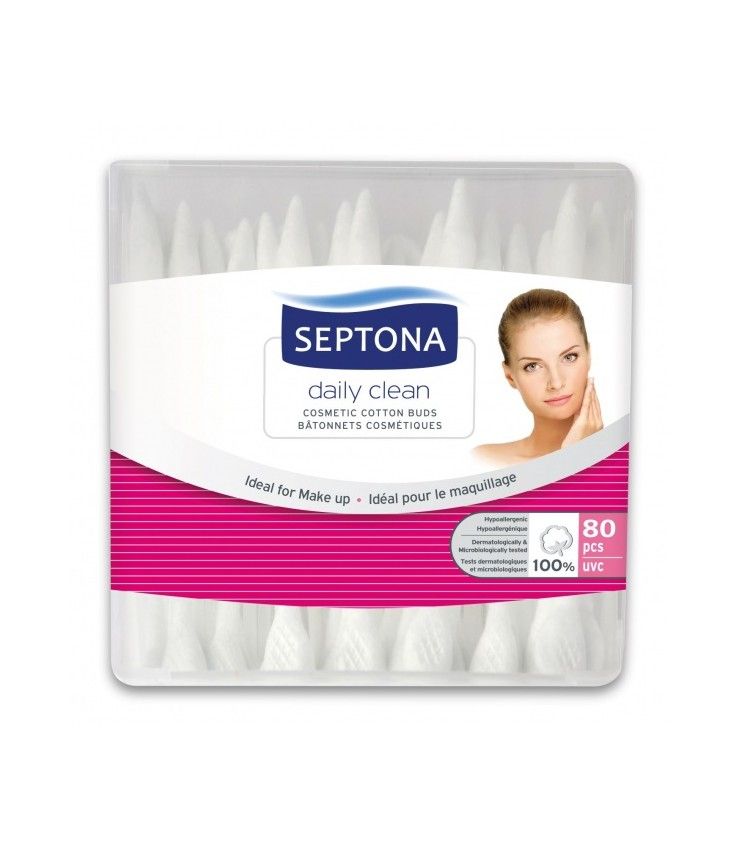 Septona Cosmetic Make-up Cotton Buds 80pcs - Box