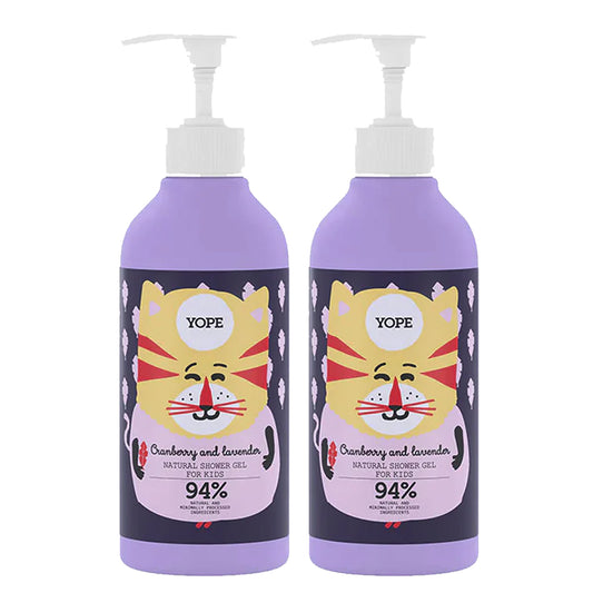 YOPE KIDS Natural Shower Gel Cranberry and Lavender 400ml