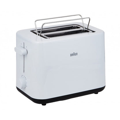 Braun - Toaster Ht 1010 Bk, 2 Slots, 8 Browning Settings, Bun Warmer, 900 Watts