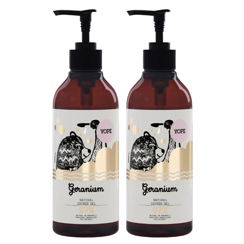 YOPE Natural Shower Gel Geranium 400ml | BUY 1 GET 1