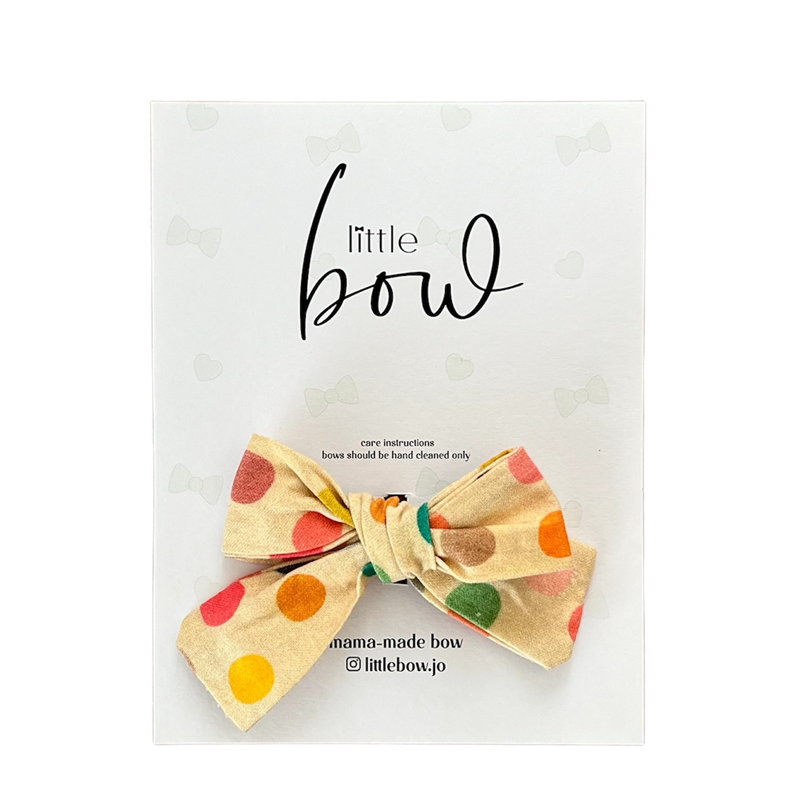 Little Bow - Polka Dot  Bow | 1 Large Clip