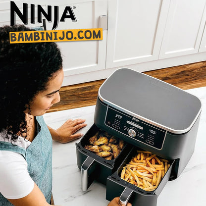 Ninja - Dual Zone Air Fryer 9.5L | 2470W | Dish Washer Safe