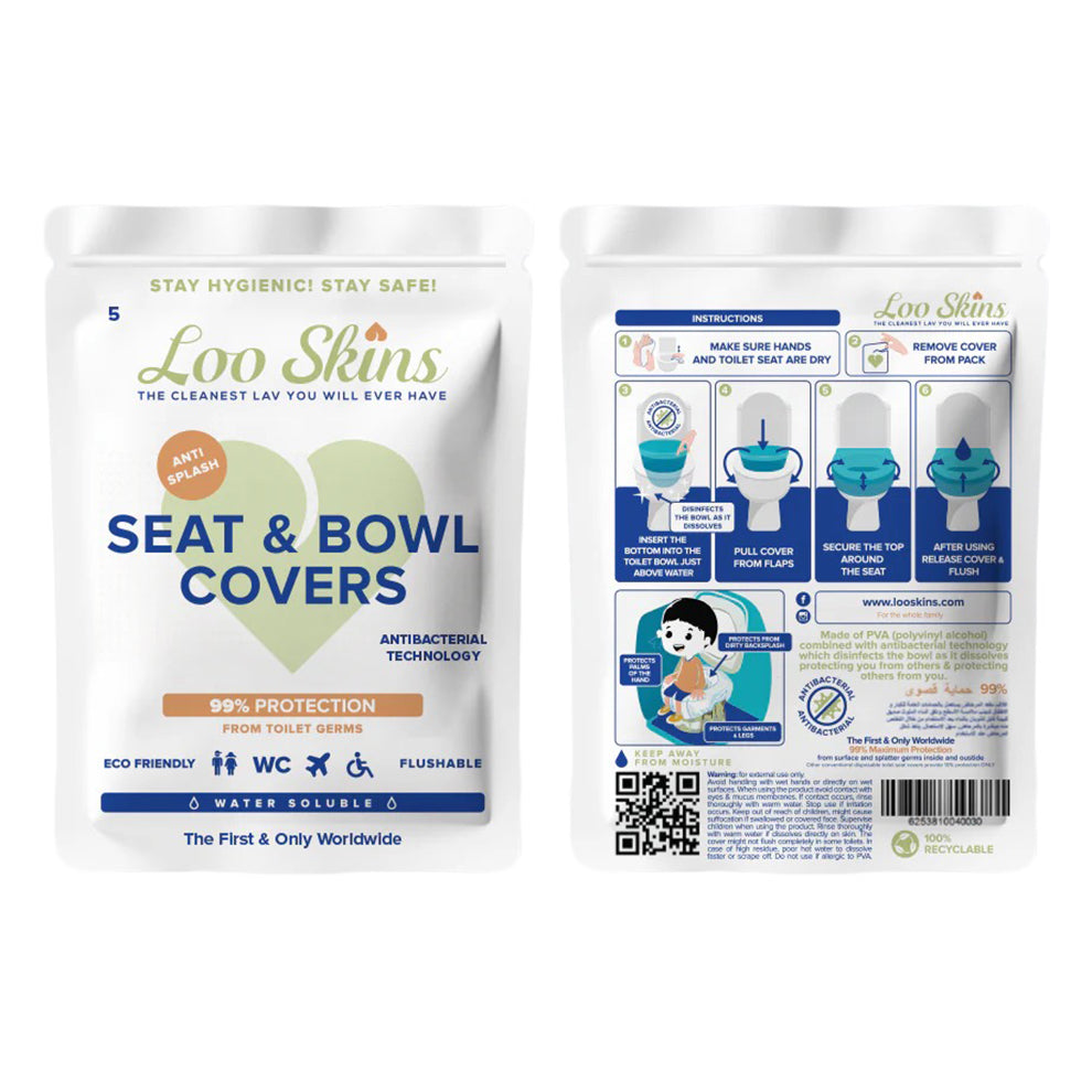 Loo Skins - Seat & Bowl Covers | 5 Pack