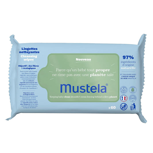 Mustela Gentle Cleansing Wipes with Avocado 60 Wipes | Face & Body