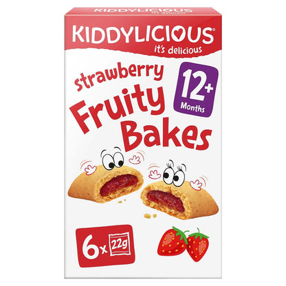 Kiddylicious - Strawberry Fruity Bakes | 6 Pack