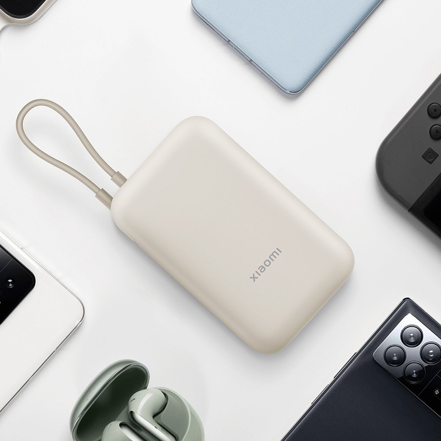 Xiaomi - Power Bank 10000mAh Integrated Cable | Tan GL