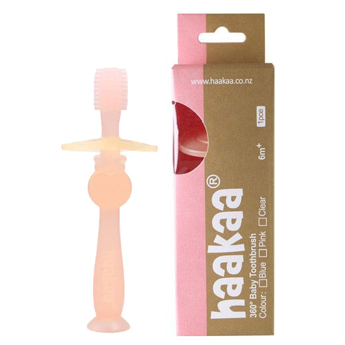 Haakaa - 360 Baby Toothbrush 6m+ | Pink