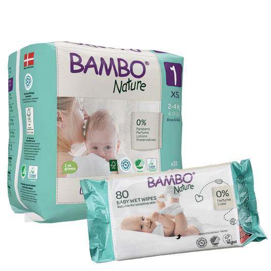 BAMBO Diapers Size 1 (2-4 kg), 22 Count