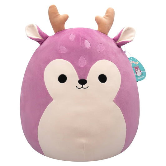 Squishmallows - Large Plush 16" Plum Fawn W/White Belly