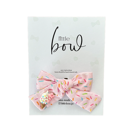 Little Bow - Ice Cream Bow | 1 Large Clip