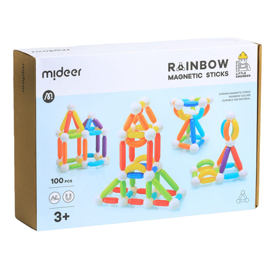 Mideer - Rainbow Magnetic Sticks | 100pcs