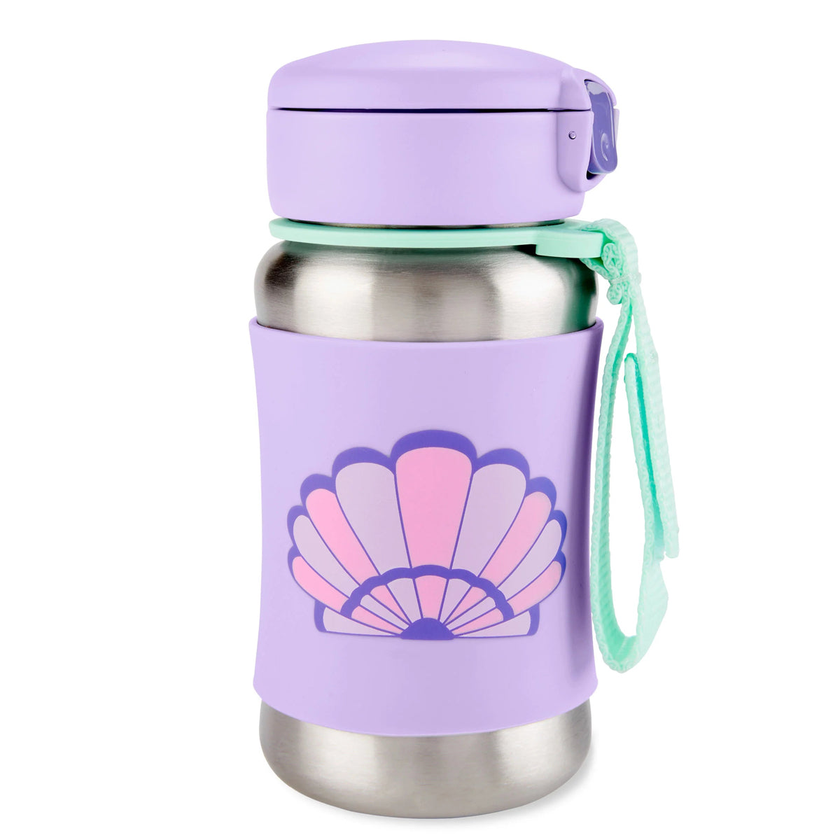 Skip Hop - SPARK STYLE  Stainless Steel Straw Bottle - Seashell