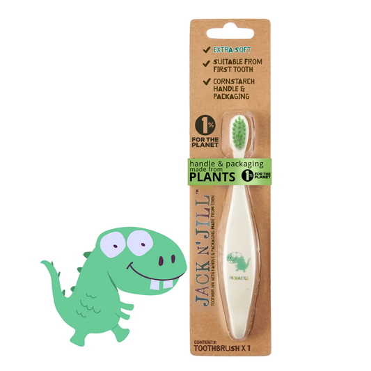 Jack N' Jill - Natural Biodegradable Toothbrush | Dino | Stage 1