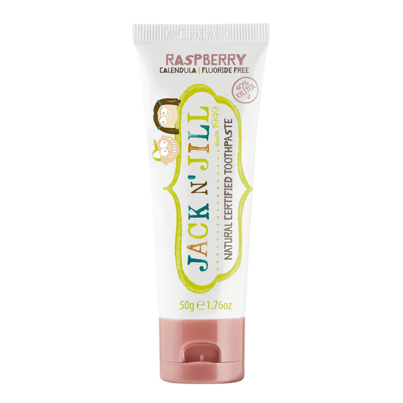 Jack n' Jill - Organic Natural Toothpaste | 50g | Raspberry | Fluoride FREE