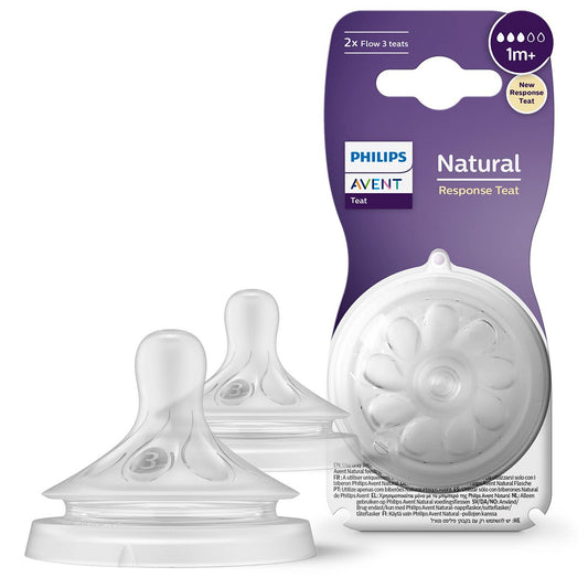 Philips Avent - Natural Response Nipple | 1m+ | Flow 3 | 2 Pack