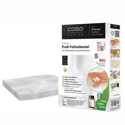 Caso - Vacuum Polybags | 30x40 cm | 50 Pieces