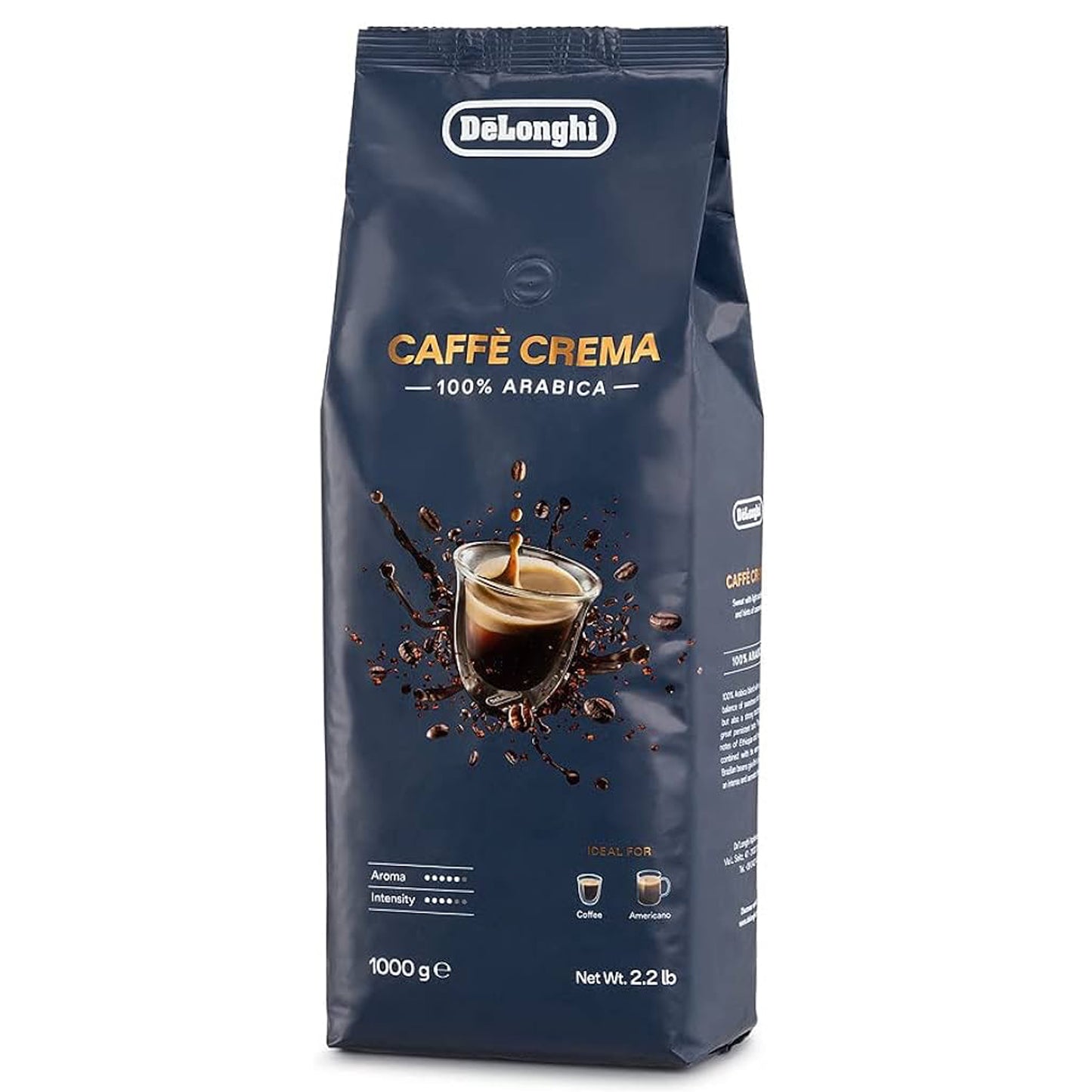 De'Longhi - Caffè Crema Coffee Beans | 100% Arabica | 1kg