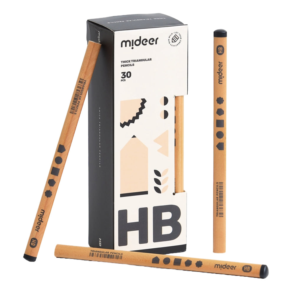 Mideer - Thick Triangular Pencils - HB | 30pc