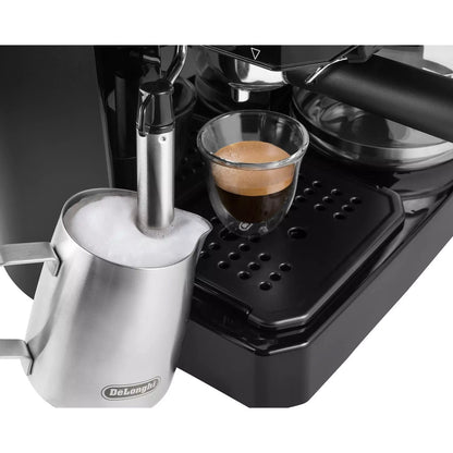 De'Longhi - 2-in1 Dual Function coffee machine (espresso and drip coffee) | Sliver & Black