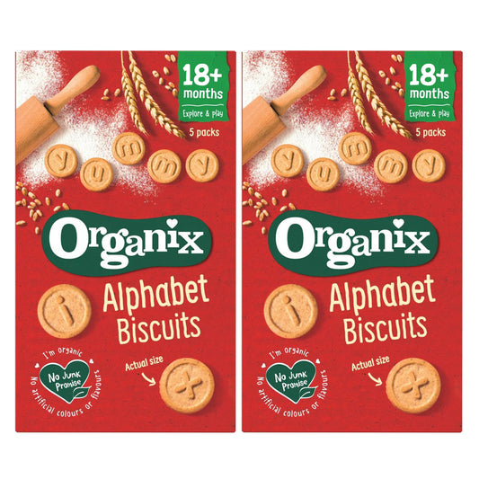 Organix - Organic Alphabet Biscuits 5 Pack  | BUY 1 GET 1