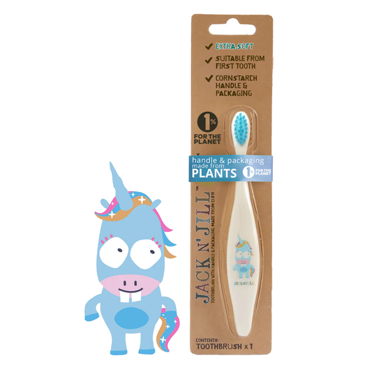 Jack N' Jill - Natural Biodegradable Toothbrush | Unicorn | Stage 1