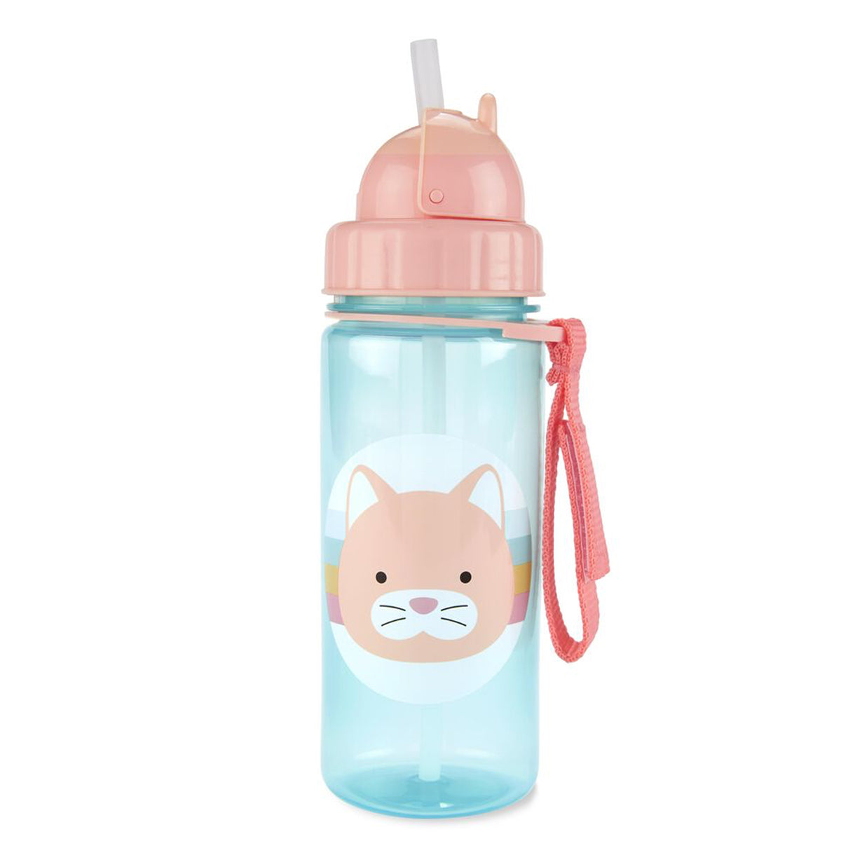 Skip Hop - Zoo Straw Bottle  - Cat - 384.5ml