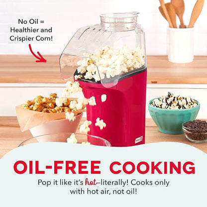 Dash - Hot Air Popcorn Popper | Red