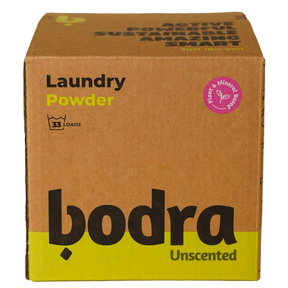 Bodra - Natural Unscented Laundry Powder | 1 KG | 33 Loads