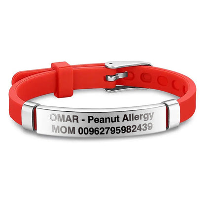 Engraved Children’s ID Wristbands