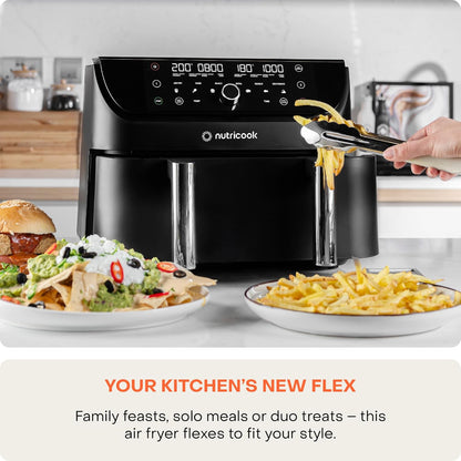 Nutricook - Air Fryer DUO 2 FLEXZONE | 8.5L | 2400 Watt