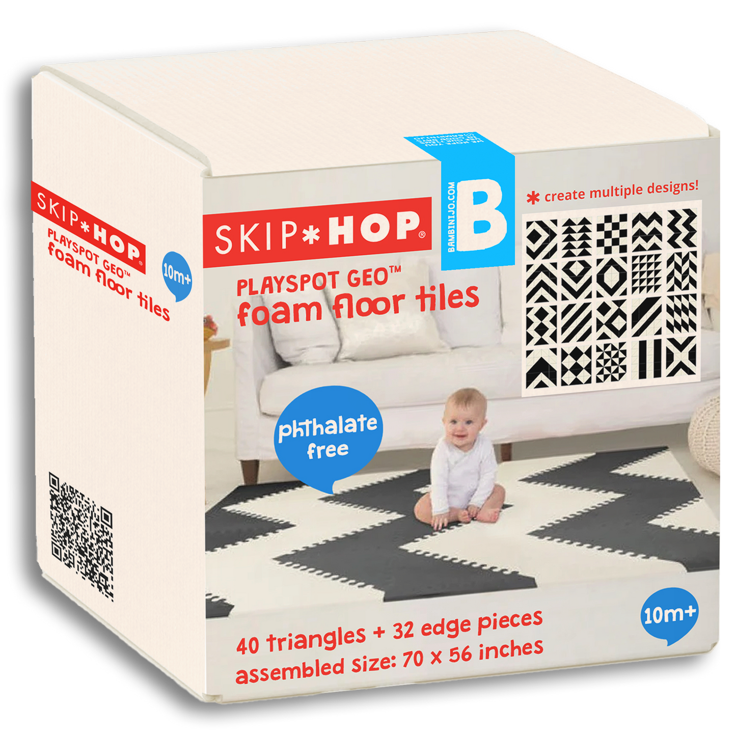 Skip Hop Playspot Geo Kid Foam Tiles