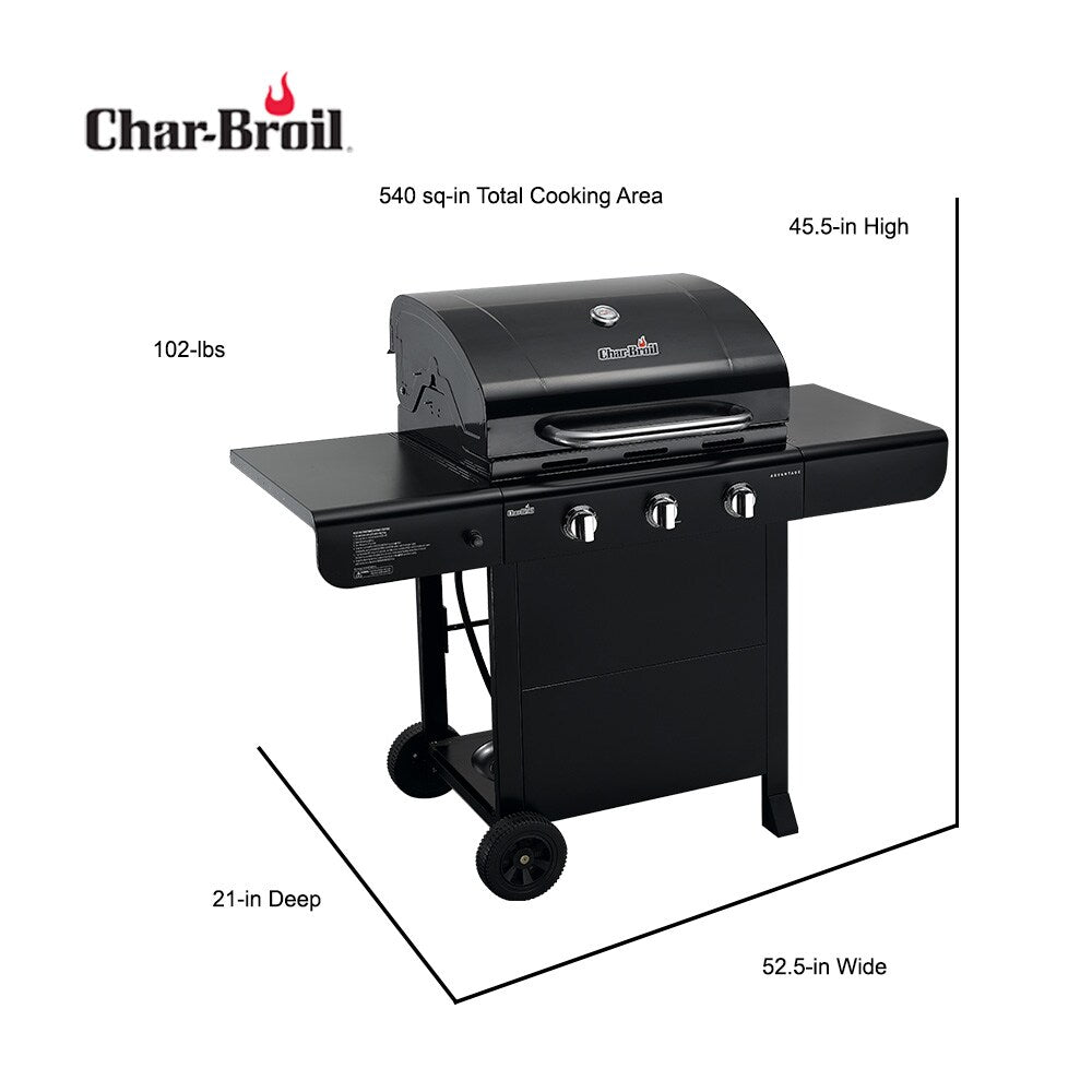 Char Broil Advantage 3 Burner Outdoor Gas Grill BambiniJO