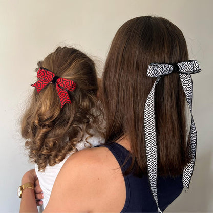 Little Bow - Palestine Long MOM Bow | Clip