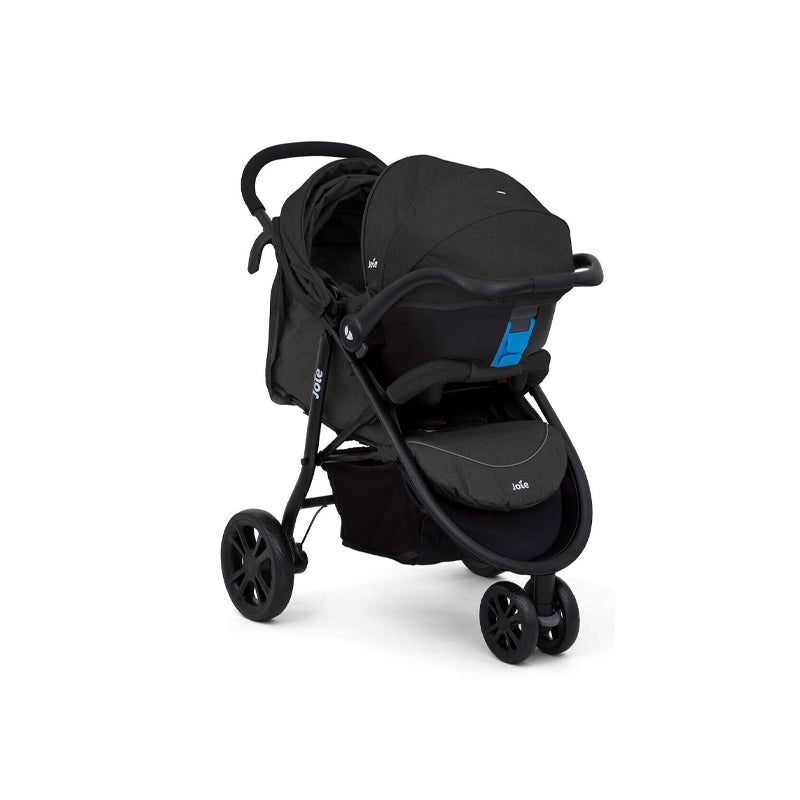 joie joie litetrax travel system 3 wheel coal