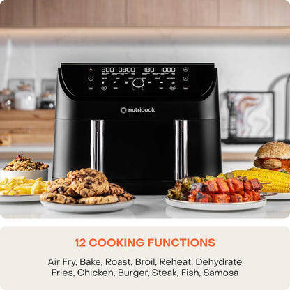 Nutricook - Air Fryer DUO 2 FLEXZONE | 8.5L | 2400 Watt