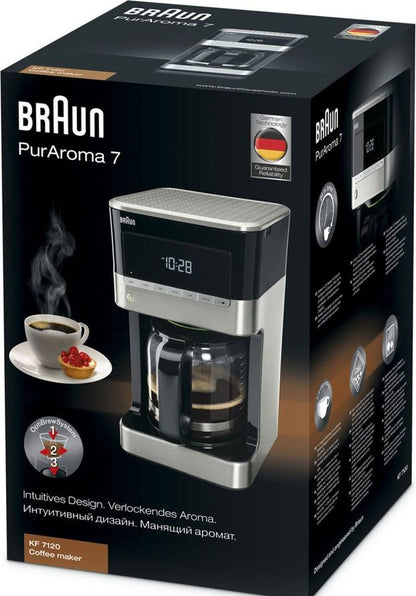 Braun - Pure Aroma 7 Coffee Machine 1100W.12 Cups. Lcd