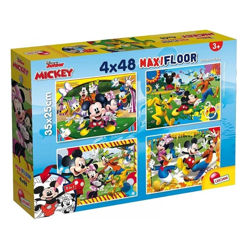 Disney Puzzle Maxifloor 4 X 48 Mickey- 192 Pcs  4Y+