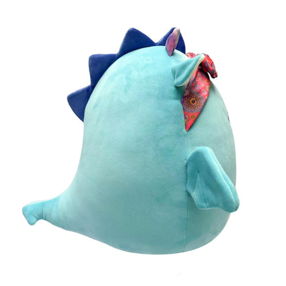 Squishmallows - Little Plush 7.5" Tatiana - Dark Teal Dragon With Bandana