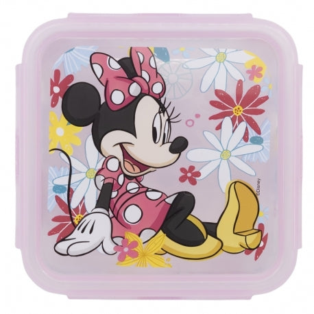 Stor - Square Hermetic Food Container - 500ml | MINNIE MOUSE SPRING LOOK