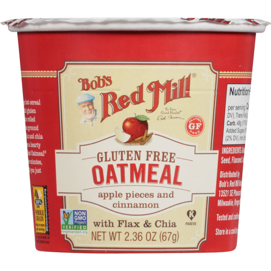 APPLE CINNAMON OATMEAL CUP (67G) - GLUTEN FREE