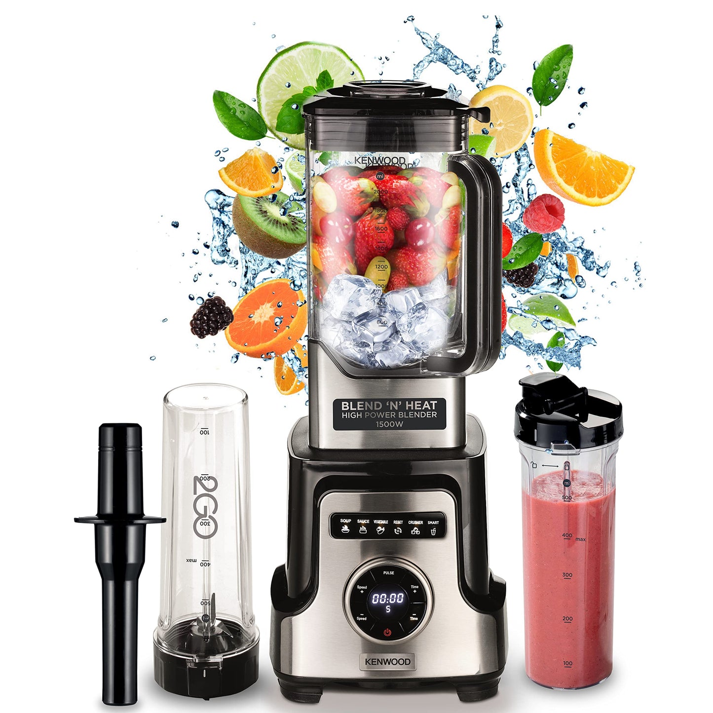 Kenwood - Blend and Heat Blender 1500W BLM92.920SS